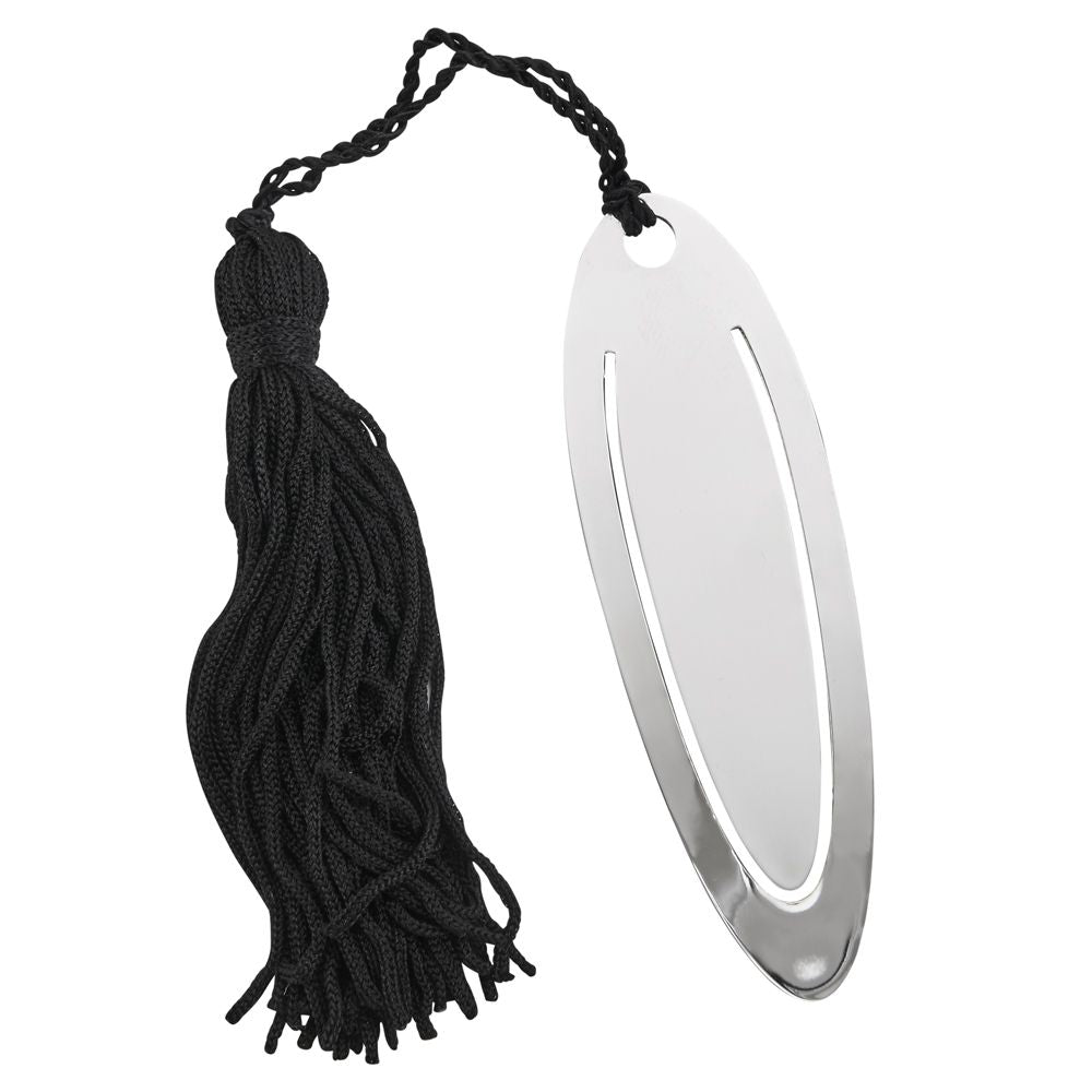 Oval Shaped Bookmark With Tassel-0