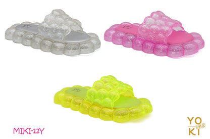 (ALMOST GONE!) ADULT HOT PINK BUBBLE SLIDES-3