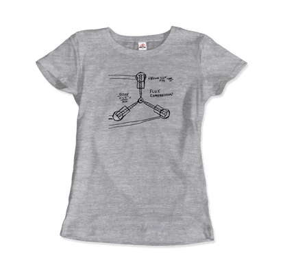 Flux Capacitor Sketch from Back to the Future T-Shirt-8