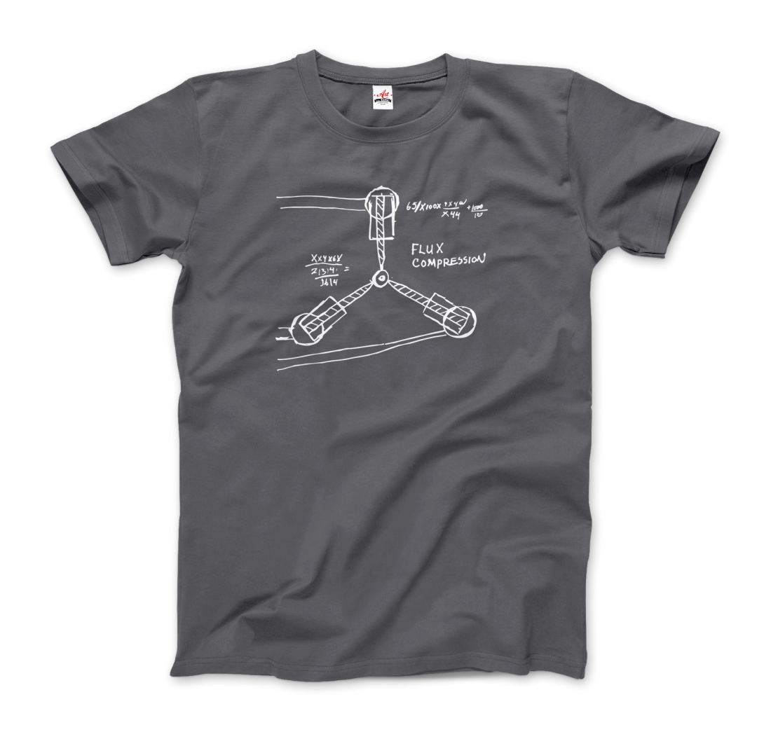 Flux Capacitor Sketch from Back to the Future T-Shirt-9
