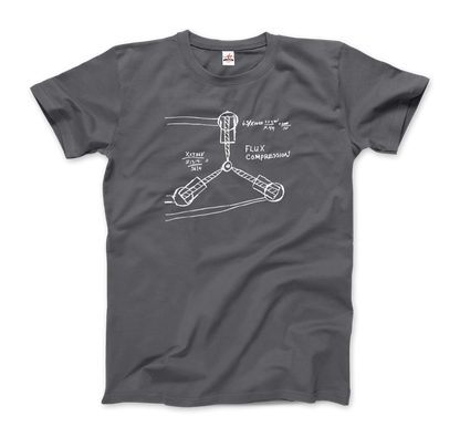 Flux Capacitor Sketch from Back to the Future T-Shirt-9