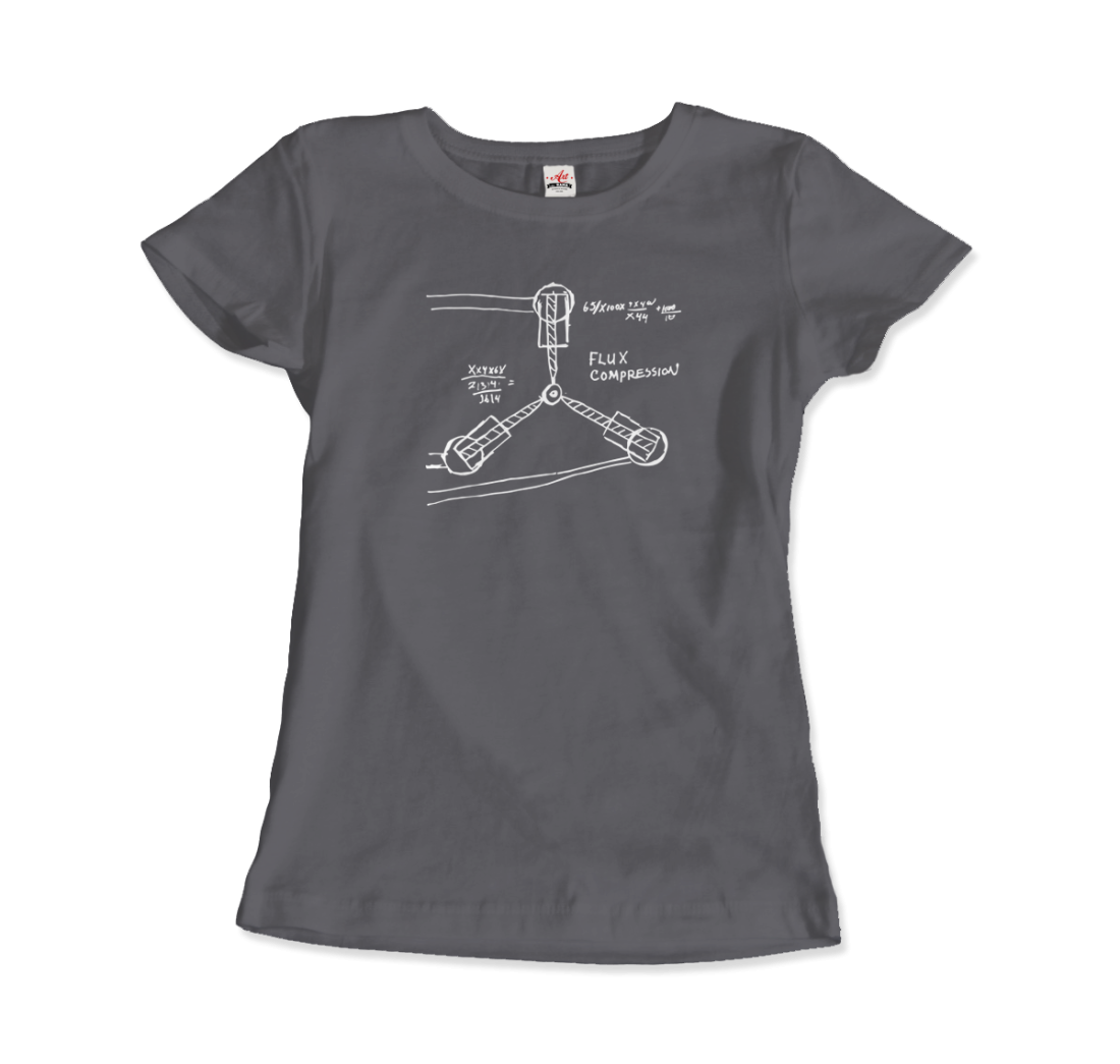 Flux Capacitor Sketch from Back to the Future T-Shirt-10