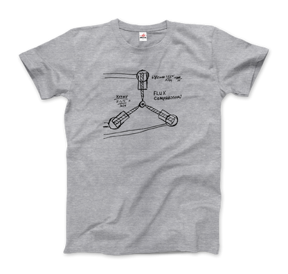 Flux Capacitor Sketch from Back to the Future T-Shirt-7