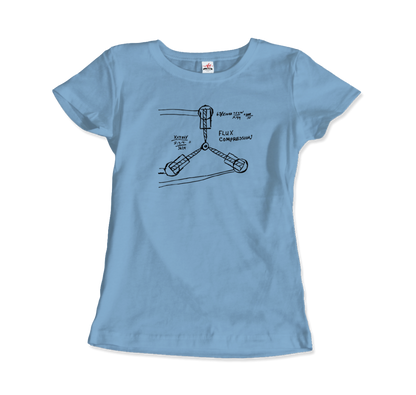 Flux Capacitor Sketch from Back to the Future T-Shirt-12